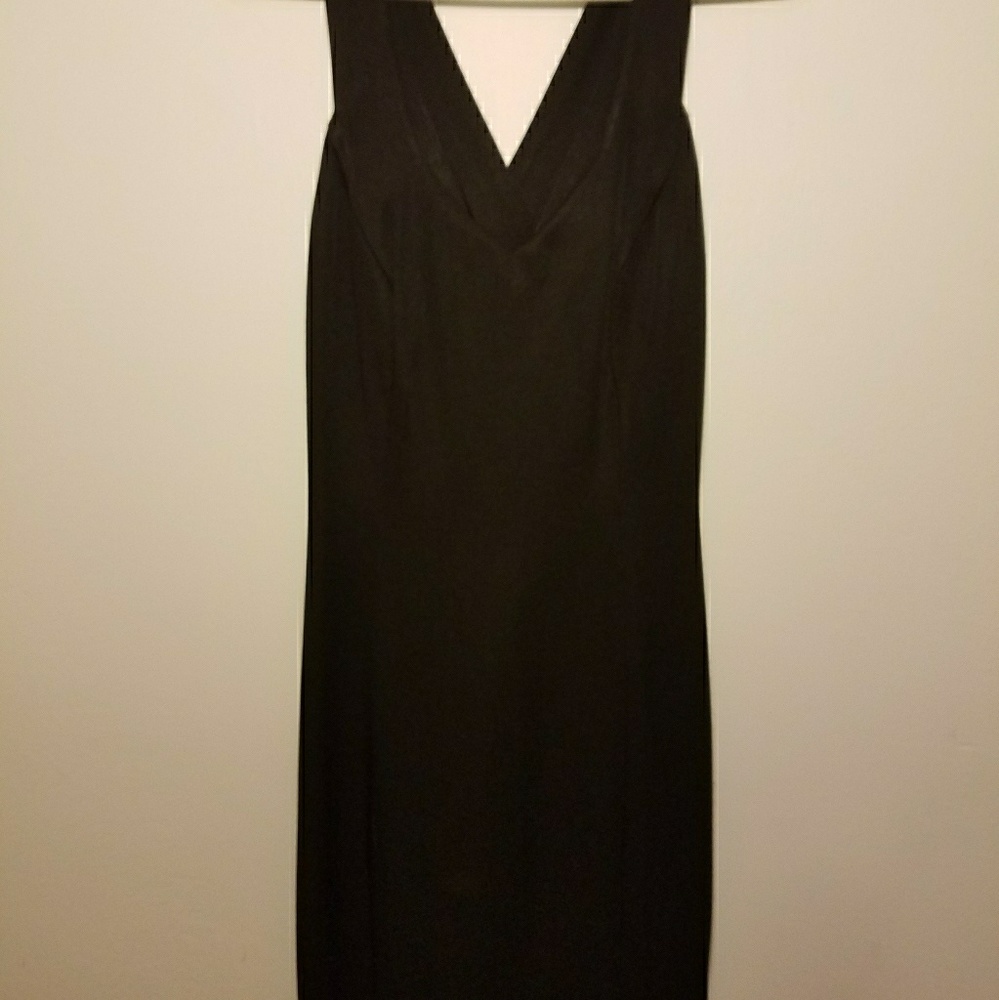 Black dress criss cross back